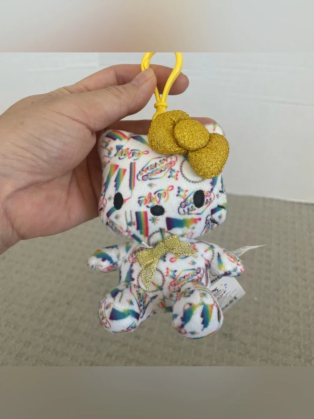 NWT hello kitty mini Las Vegas edition plush keychain